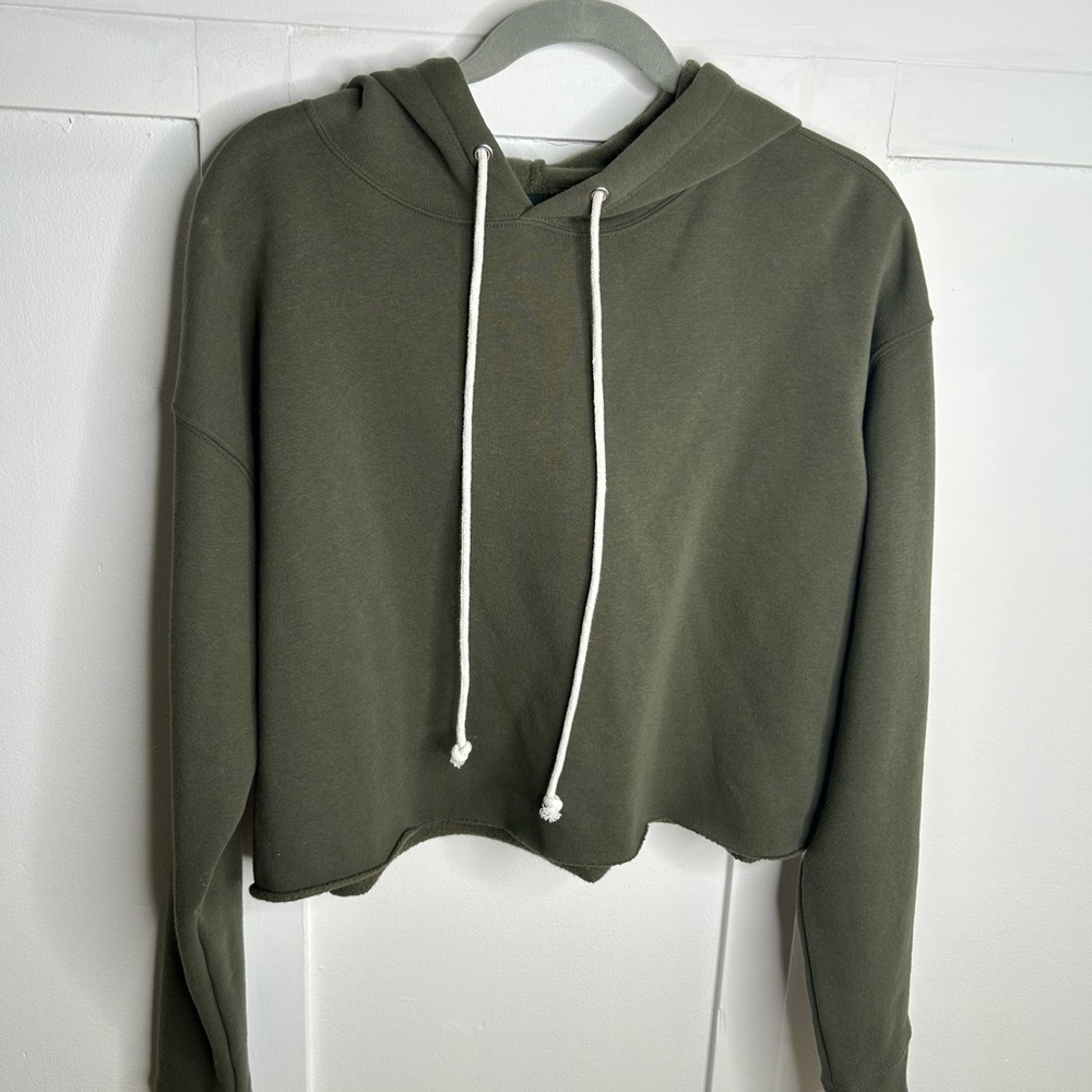 Wild Fable Olive Hoodie with Drawstrings